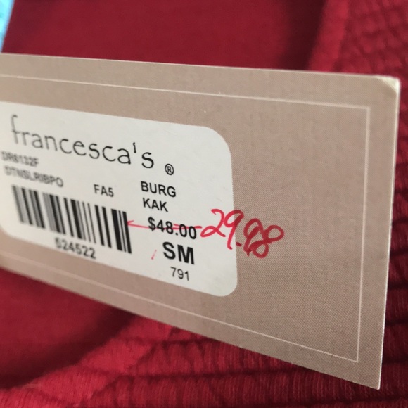 NWT Red Fit and Flare Dress from Francesca’s. Size Small - Picture 3 of 4